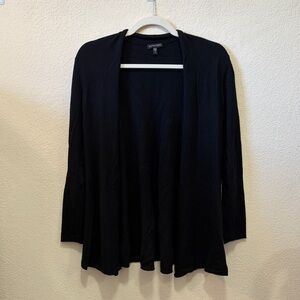 Eileen Fisher Merino Wool Black Cardiagn
